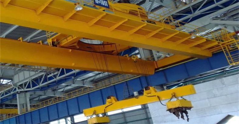 Rotating Trolley Magnet Crane