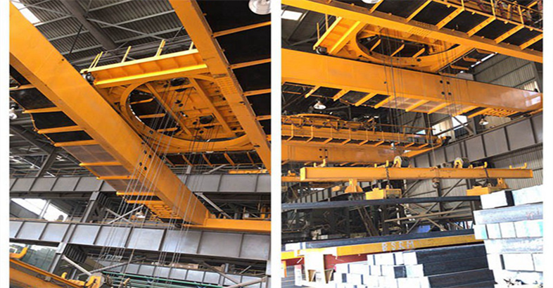 Rotating Trolley Magnet Crane